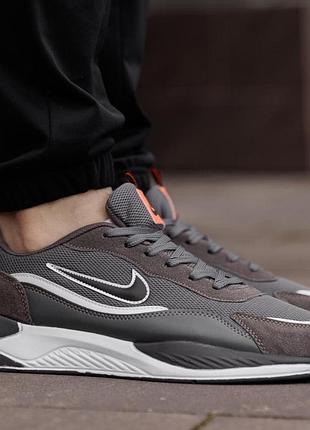 Чоловічі кросівки nike racer сірі брендові текстильні кроси найк рейсер спортивне взуття на весну літо