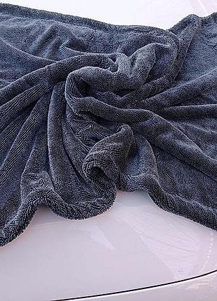 Полотенце для сушки авто 60х90 1200g m2 jym серое