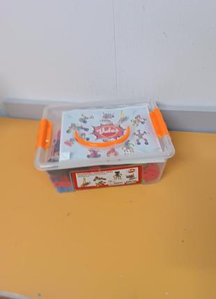 Конструктор серии "engineering building series" в удобном прозрачном боксе