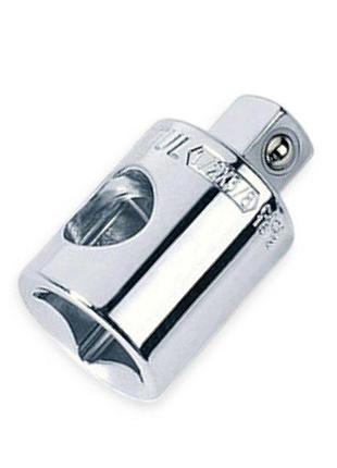 Перехідник 3/8" (мама) - 1/4" (папа) crv з отвором під вороток d 8,8мм toptul