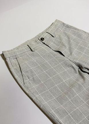 Класичні брюки / чиноси zara man у клітинку (розмір eur 38 / s-m)