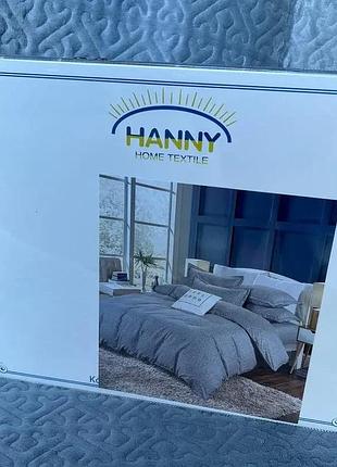 Постільна білизна євро розміру "hanny" сіра