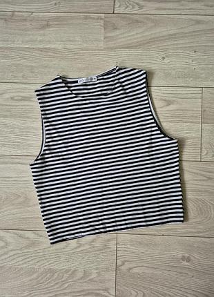 Топ у смужку zara