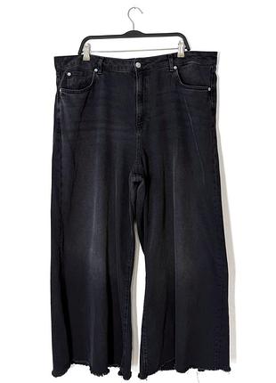 Черные широкие джинсы палаццо marks &amp; spencer wide leg