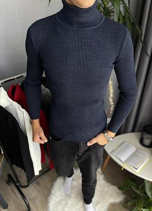 Гольф рубчик синий xxl (xl) 4