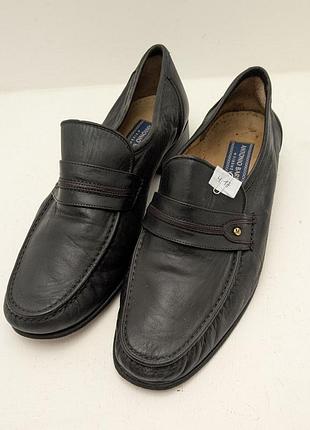 Мужские кожаные лоферы / туфли antonio barbieri firenze - натуральная кожа, made in italy, размер 43 (28 см)