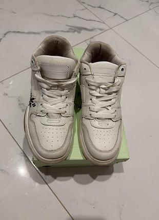Кеды белые off white ботинки