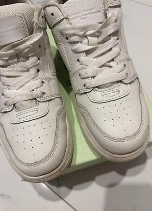 Кеды белые off white ботинки 2