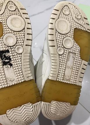 Кеды белые off white ботинки 5