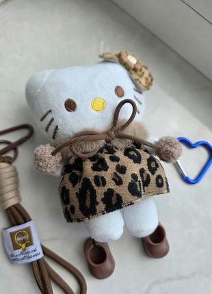 Мягкий брелок hello kitty leopard big