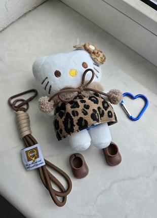Мягкий брелок hello kitty leopard big 6