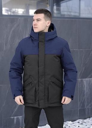 Парка pobedov navy черно-синий 3