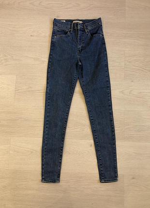 Блакитні джинси levis mile high super skinni,27/30