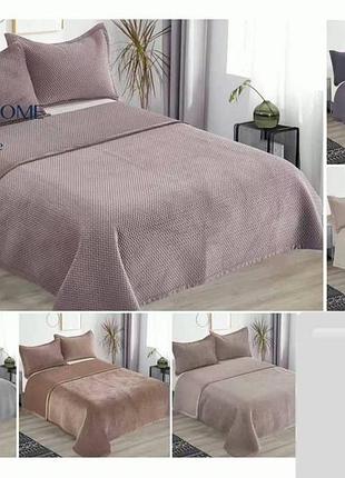 Покрывало велюровое полуторного размера colourfull home 5d 150х220
