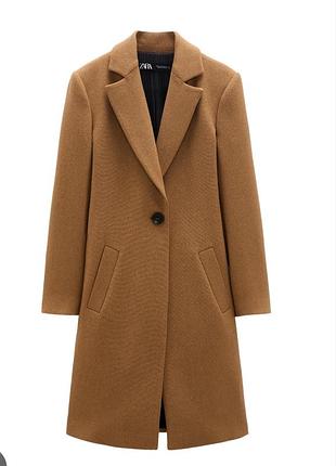 Пальто женское от zara цвета кемел