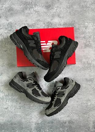 Кроссовки new balance 2002r серые, черные