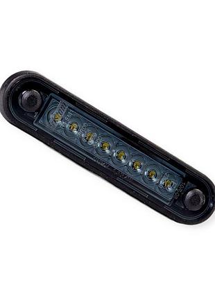 Ліхтар маркерний овальний білий 120х28мм ft-073 b led long dark fristom