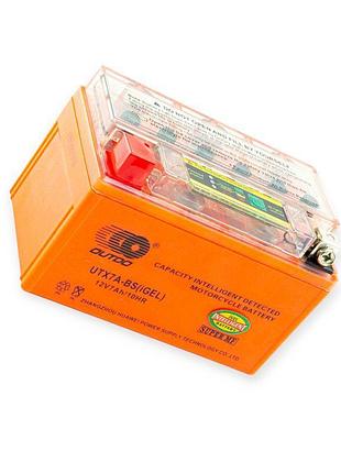 Аккумулятор 12v 7a (150x95x85) гелевый outdo оранжевый с индикатором заряда