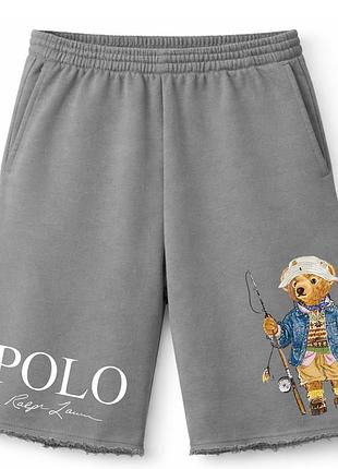 Мужские оверсайз шорты ralph lauren polo bear l