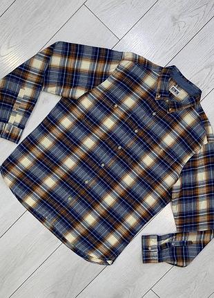 Мужская байковая хлопковая рубашка edwin tokyo japan size xl