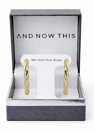Серьги - кольцо criss cross and now this