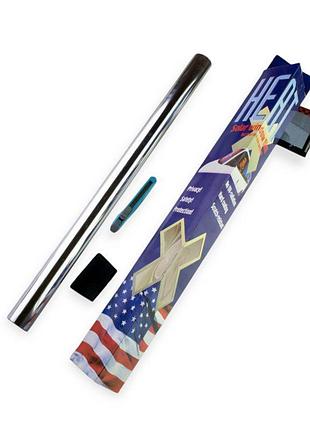 Пленка тонировочная американка heat 0.75x3m silver (зеркальная) src антицарапин usa