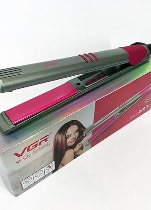 Щипцы для волос vgr v-580 38вт, утюжки-выравниватели, эргономичный утюжок выпрямитель sv-71 4