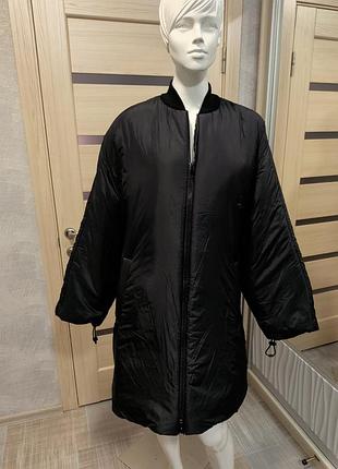 Подовжена куртка-бомбер diesel, розмір xs