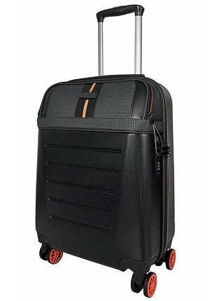 Чемодан semi line 20" (s) черный/оранжевый line (t5734-1), для перевозки багажа и личных вещей, для организованной упаковки вещей