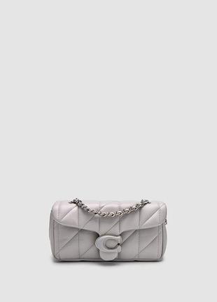 💎 coach tabby shoulder bag 20 with quilting gray 20 х 10 х 7 см