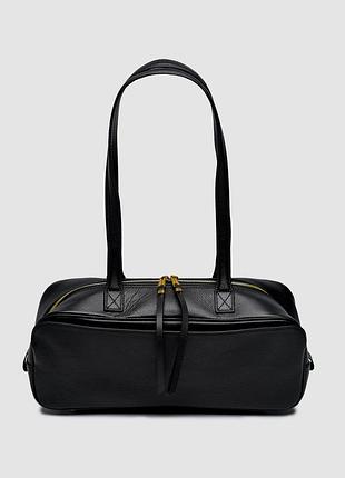 💎 balenciaga carrie bowling bag small in black calfskin 32 х 12 х 11 см