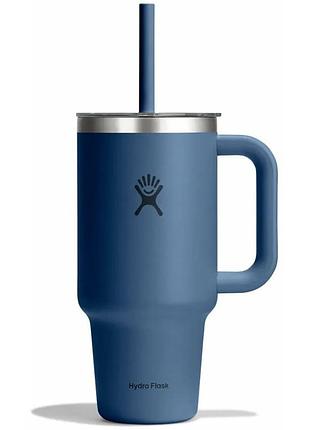 Термочашка hydro flask 950 ml travel tumbler clear lid