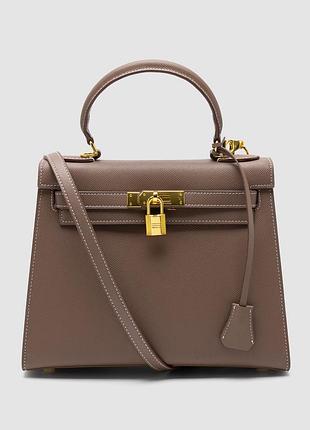💎 hermes kelly 25 grey/gold 26 х 21 х 11 см