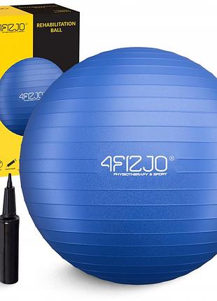 Мяч для фитнеса (фитбол) 4fizjo 85 см anti-burst blue (p-5907739316400), для фитнеса и домашних тренировок, для активных занятий