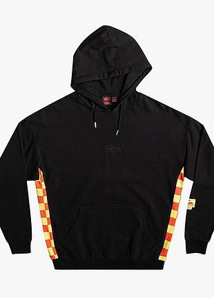 Чорне худі із колаборації quiksilver x stranger things