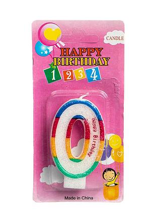 Свеча для торта "0" elisey