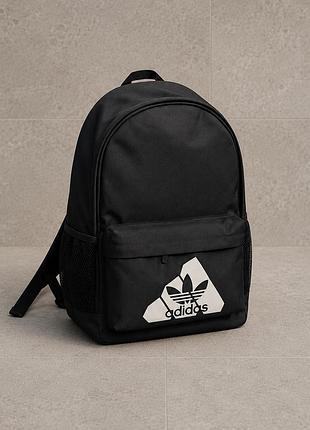 Рюкзак adidas чёрный, вместительный рюкзак адидас для учёбы и поездок, городской мужской рюкзак