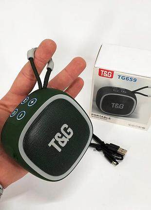 Беспроводная блютуз колонка в дорогу tg659, колонка с поддержкой microsd для вечеринок на даче qv-98