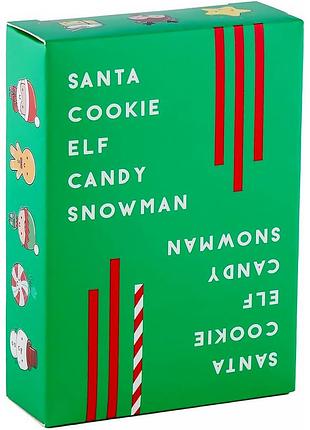 Настольная игра санта печенье эльф конфета снеговик / santa cookie elf candy snowman