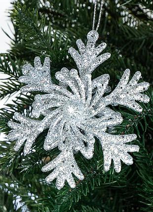 Ёлочная игрушка "снежинка оригинальная" elisey