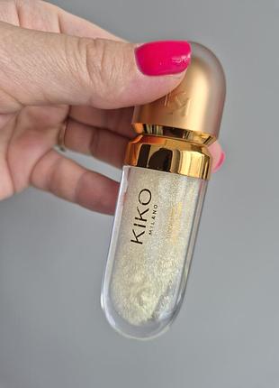 Зволожувальний блиск для губ kiko milano juicy fizz 3d hydra lip gloss