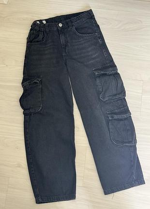 Чорні джинси zara