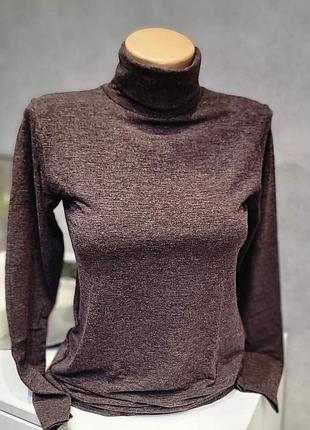 Гольф базовий меланж коричневий 2xl