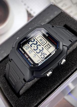 Чоловічий годинник casio w-800h-1a — спортивна модель з водозахистом 10 atm та електронним циферблатом 3