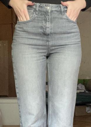 Джинси zara сірі