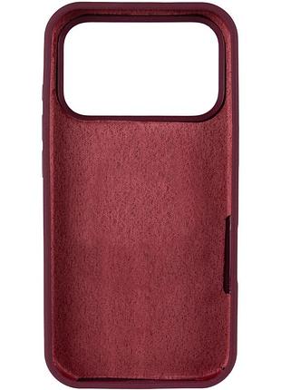 Чехол silk full protective (aa) no logo для apple iphone 17 pro max / 18 pro max (6.9") бордовый / plum 3