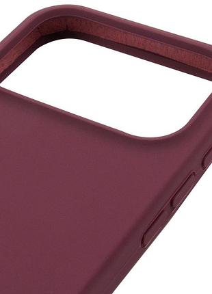 Чехол silk full protective (aa) no logo для apple iphone 17 pro max / 18 pro max (6.9") бордовый / plum 4