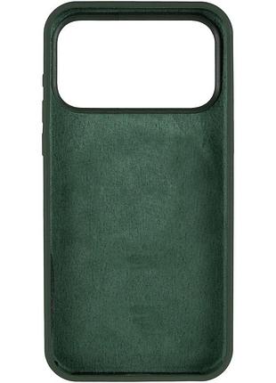 Чехол silk full protective (aa) no logo для apple iphone 17 pro max / 18 pro max (6.9") зеленый / cyprus green 3