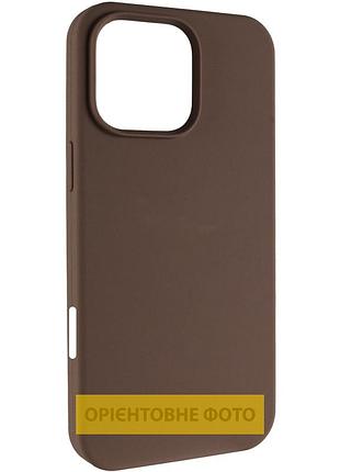 Чохол silk (aa) no logo with magnetic fit для apple iphone 17 pro / 18 pro (6.3") коричневий / brown