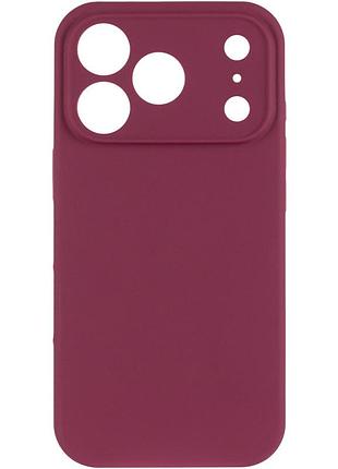 Чехол silk full camera protective (aa) no logo для apple iphone 17 pro max / 18 pro max (6.9") бордовый / plum 2